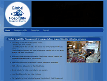 Tablet Screenshot of globalhospitalitymanagementgroup.com